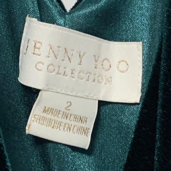 Jenny Yoo Andi Bridesmaid Dress in Emerald - Picture 5 of 5